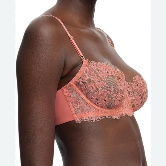 Victoria's Secret Other - Victoria's Secret Pink Lace Bra with Adjustable Straps